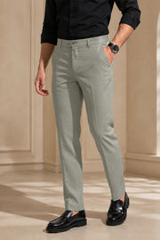 Sero Men's Plain Satin Cotton Formal Trousers