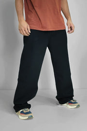 Fire Boat Wide-Leg Baggy Jeans ā Plain Design