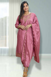 Silk Churidar with Stone Work