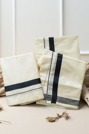 Set Mundu with Thread Border