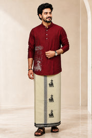 Paul Berg Traditional Kurta Dhothi Set