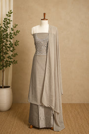 Georgette Churidar Material ā Golden Thread Work