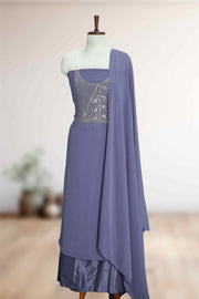 Georgette Churidar Material β Golden Thread Work