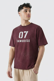 Hog & Fog Off-Shoulder Five Sleeve T-Shirt Print Design