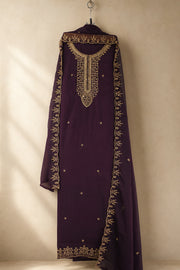 Golden Elegance Georgette Churidar Material