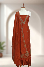 Silk Churidar Material – Thread Work with Sequins