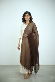 Fancy Shawl – Golden Glitter with Tassels