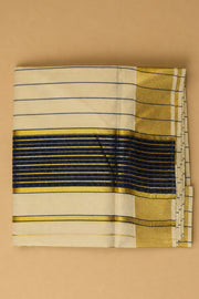 Golden Kasavu Tissue Kerala Set Saree