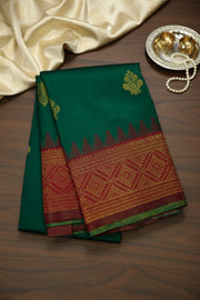 Semi Silk Saree Floral Butta Work
