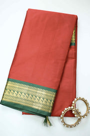 Soft Silk Saree with Golden Border