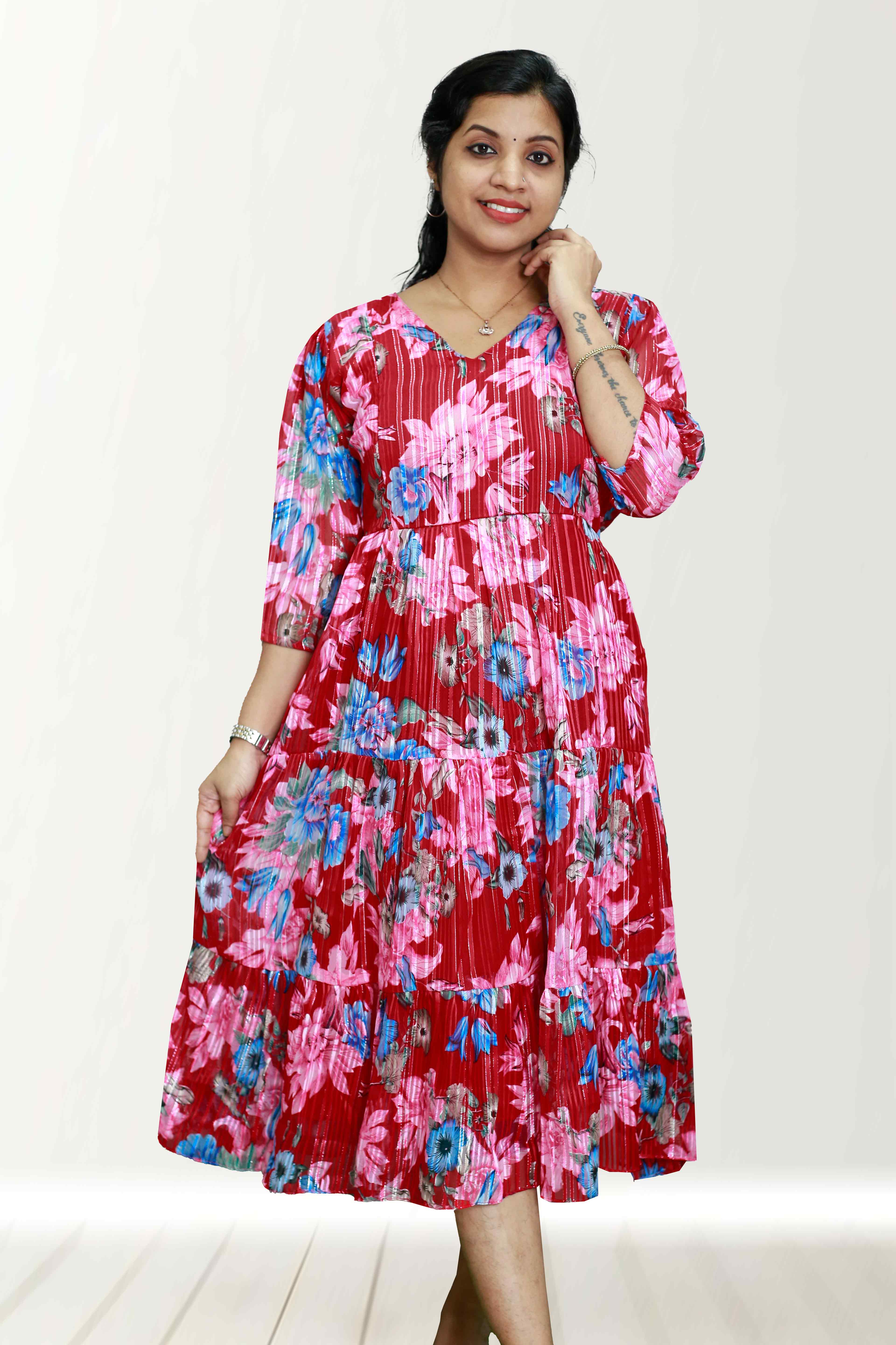 Bhaderwah Campus Asos Maternity Nursing Dress Floral Chiffon