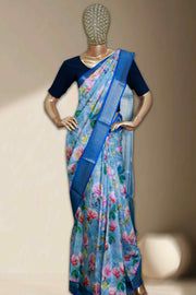 Elegant Floral Georgette Saree