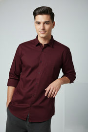 SSS Classic Satin Cotton Casual Shirt