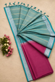Contrast Zari Kalyani Cotton Saree
