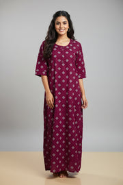 Printed Nighty – Cotton Comfort Wear