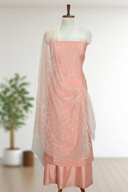 Silk Churidar Material – Sequins with Embroidery & Thread Work