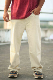 Fireboat Wide-Leg Baggy Jeans – Plain