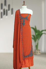 Elegant Threadwork Georgette Churidar Material