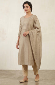 Silk Churidar Material – Mirror & Stone Work