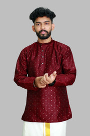 Premium Silk Emboss Kurta โ Regal Look & Feel