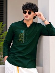 Paul Berg Short Kurta – Lord Krishna Stone Work