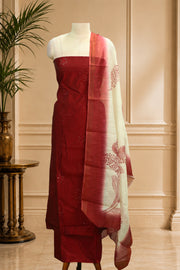 Sequin Thread Work Silk Churidar Material