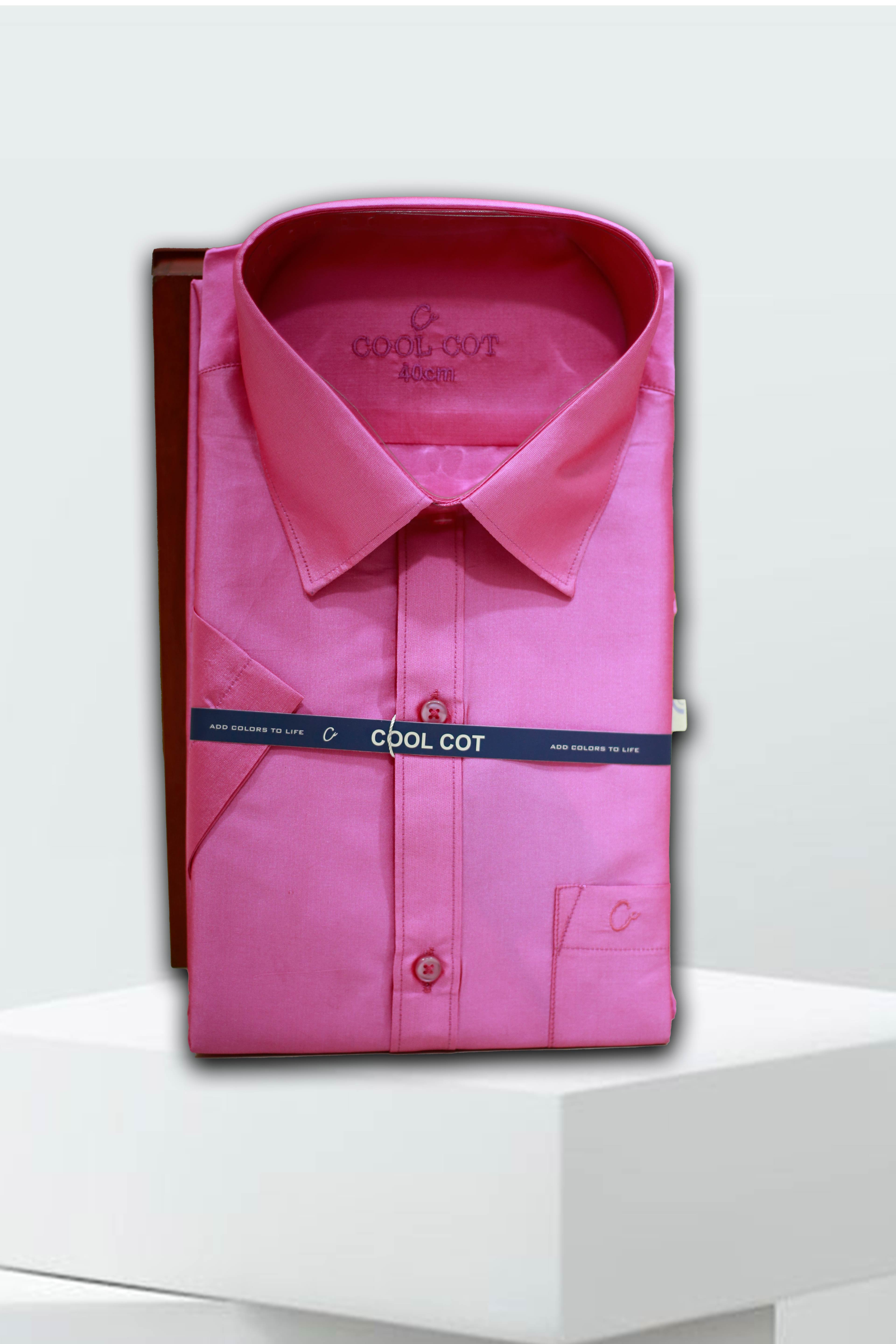 Half Sleeve Silk Formal Shirt