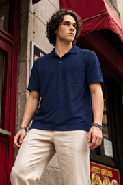 Rosy Rain Classic Pocket Polo T-Shirt