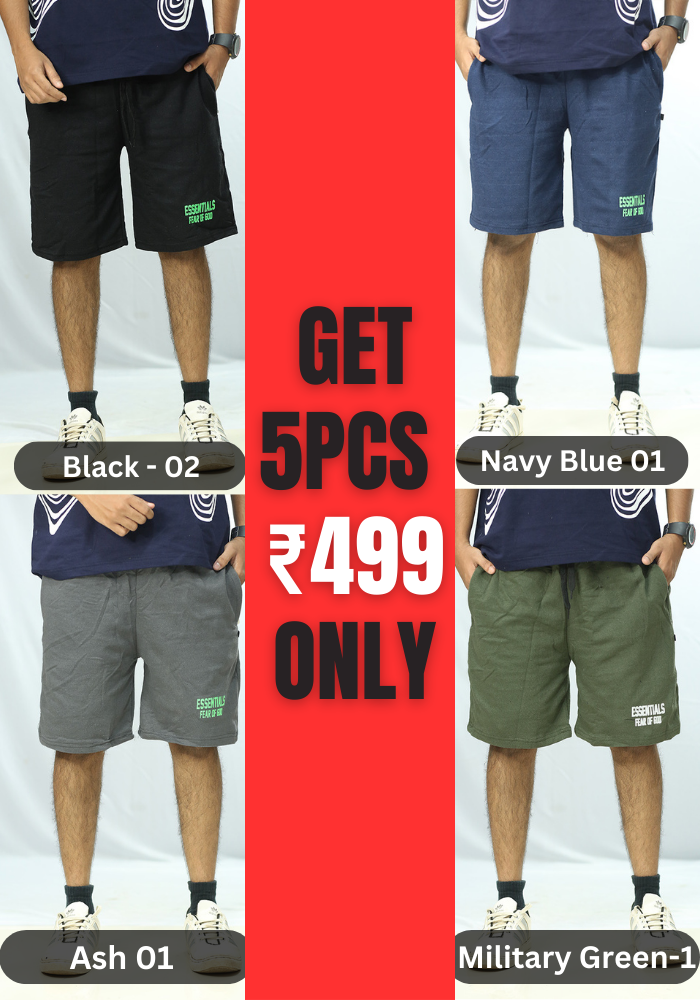 Exclusive Offer Hog Fog Men s Shorts Combo Just 499 Jogger Offer