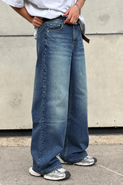 Fireboat Super Wide-Leg Shaded Men’s Baggy Jeans
