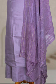 Silk Churidar Material with Golden Embroidery and Box Work