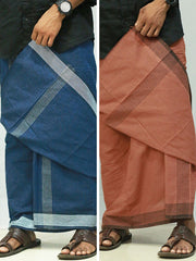 Men's Cotton Colour Dhothi (COMBO OFFER) - 190/-