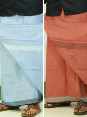 Men's Cotton Colour Dhothi (COMBO OFFER) - 190/-