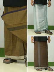 Combo Men's Cotton Color Dhothi 290/-