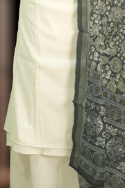 Floral Embroidery Silk Churidar Material
