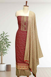 Cotton Churidar Material with Mirror Work