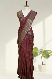 Tusser Silk Saree with Butta Work