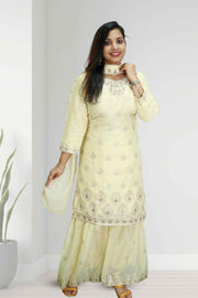 Elegant Georgette Churidar Set– Thread Work Edition