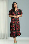 Cotton Night Dress with Print