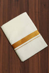 Cotton Dhothi with Golden Border
