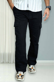 Men’s Denim Cargo Pant – Plain Design