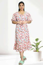 Semi Chiffon Night Dress