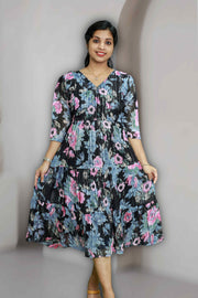 Floral Chiffon Feeding Top