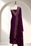 Silk Churidar Material – Embroidery & Beads Work