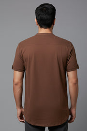 HOG & FOG Chinese Collar T-Shirt