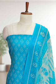 Cotton Churidar Material with Print Work