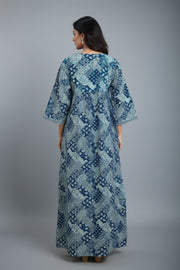 SoftBloom Floral Cotton Lounge Nighty