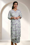 Printed Rayon Kurti Palazzo Set – Effortless Elegance