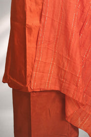 Silk Churidar Material – Golden Thread Work with Sequins