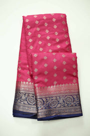 Banarasi Silk Saree – Golden Work with Border